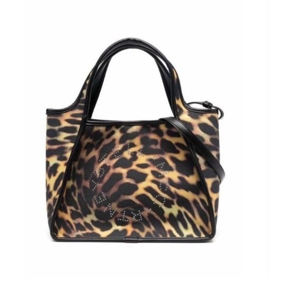 Stella McCartney Printed Logo Embossed Crossbody Tote Bag New Without Tags